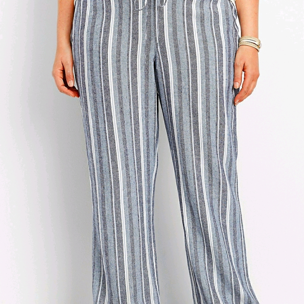 Maurices Wide Leg Linen Pants